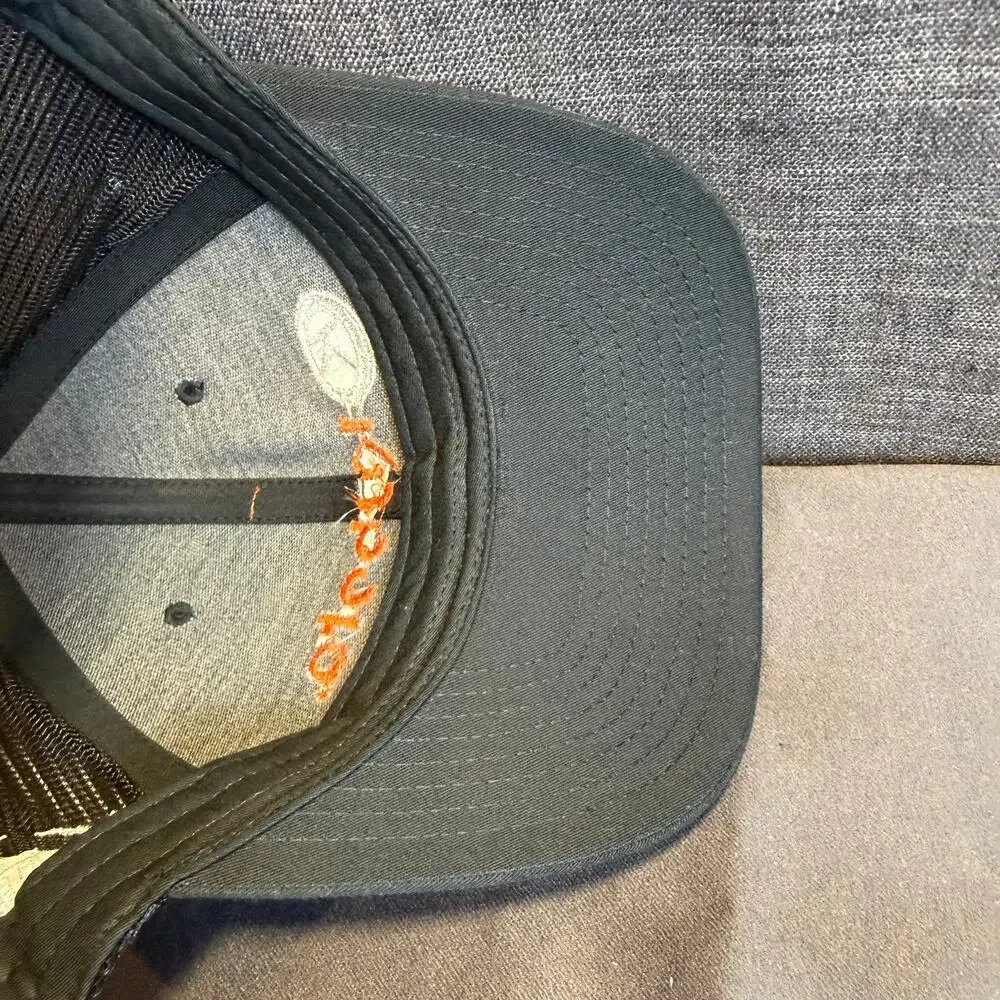 Kubota Tractor Embroidered Hat Black Richardson 112 Trucker Cap Adjustable